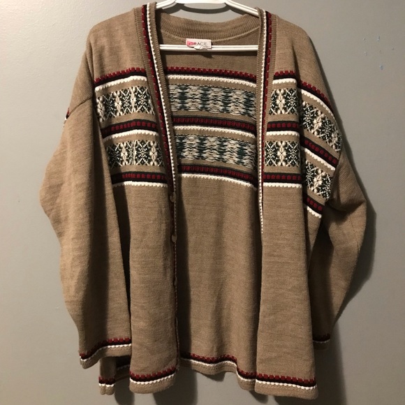 Grandpa patterned cardigan - Picture 2 of 4